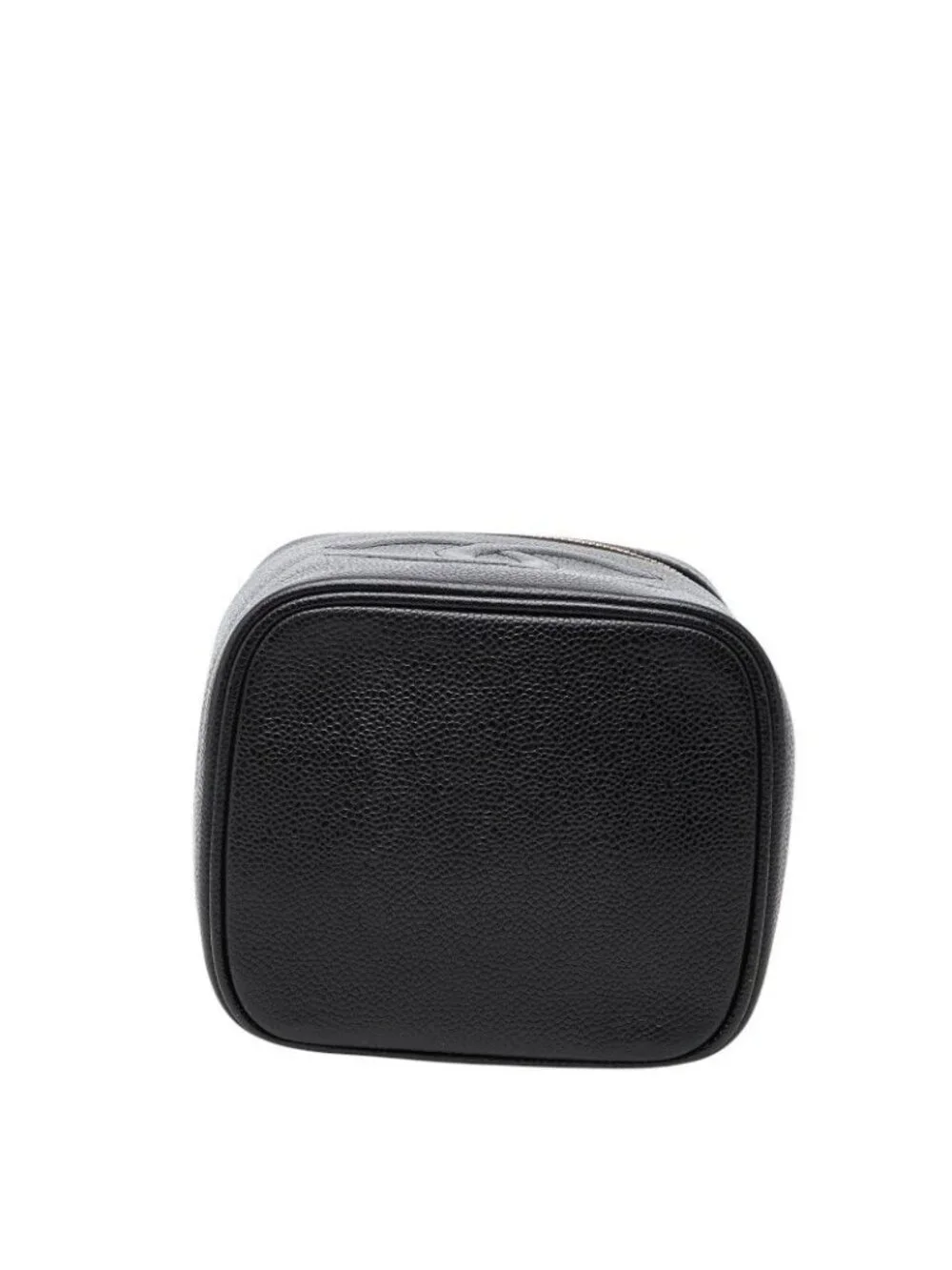 Chanel CC Logo Vanity Bag Handbag Black Caviar Leather - Picture 3 of 10